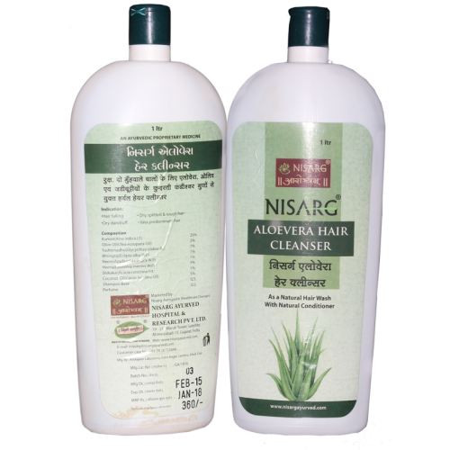 NISARG ALOE VERA SHAMPOO 1 LTR