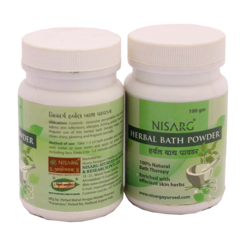 NISARG HERBAL BATH POWDER 100 GM